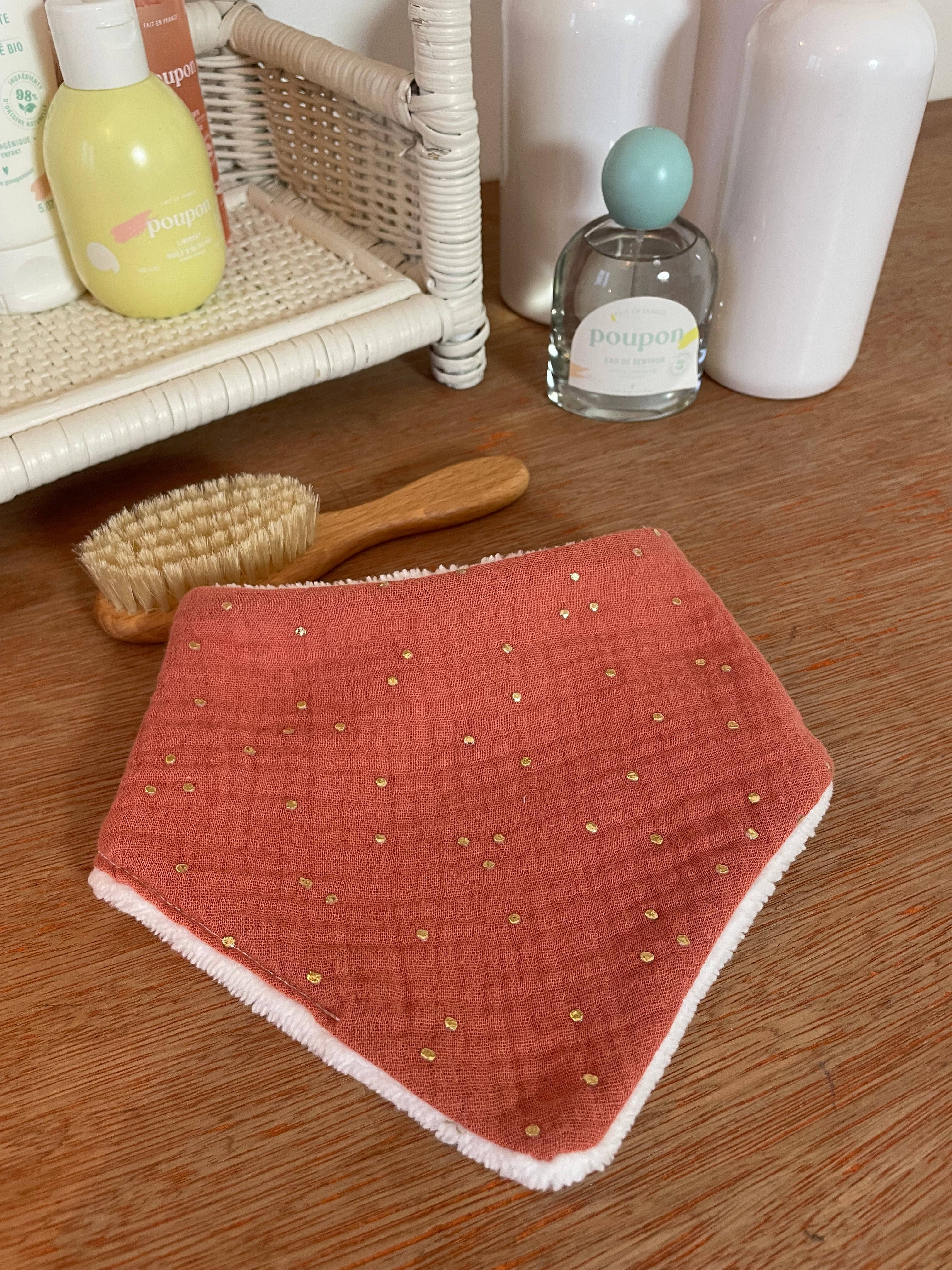 Terracotta pois dorés