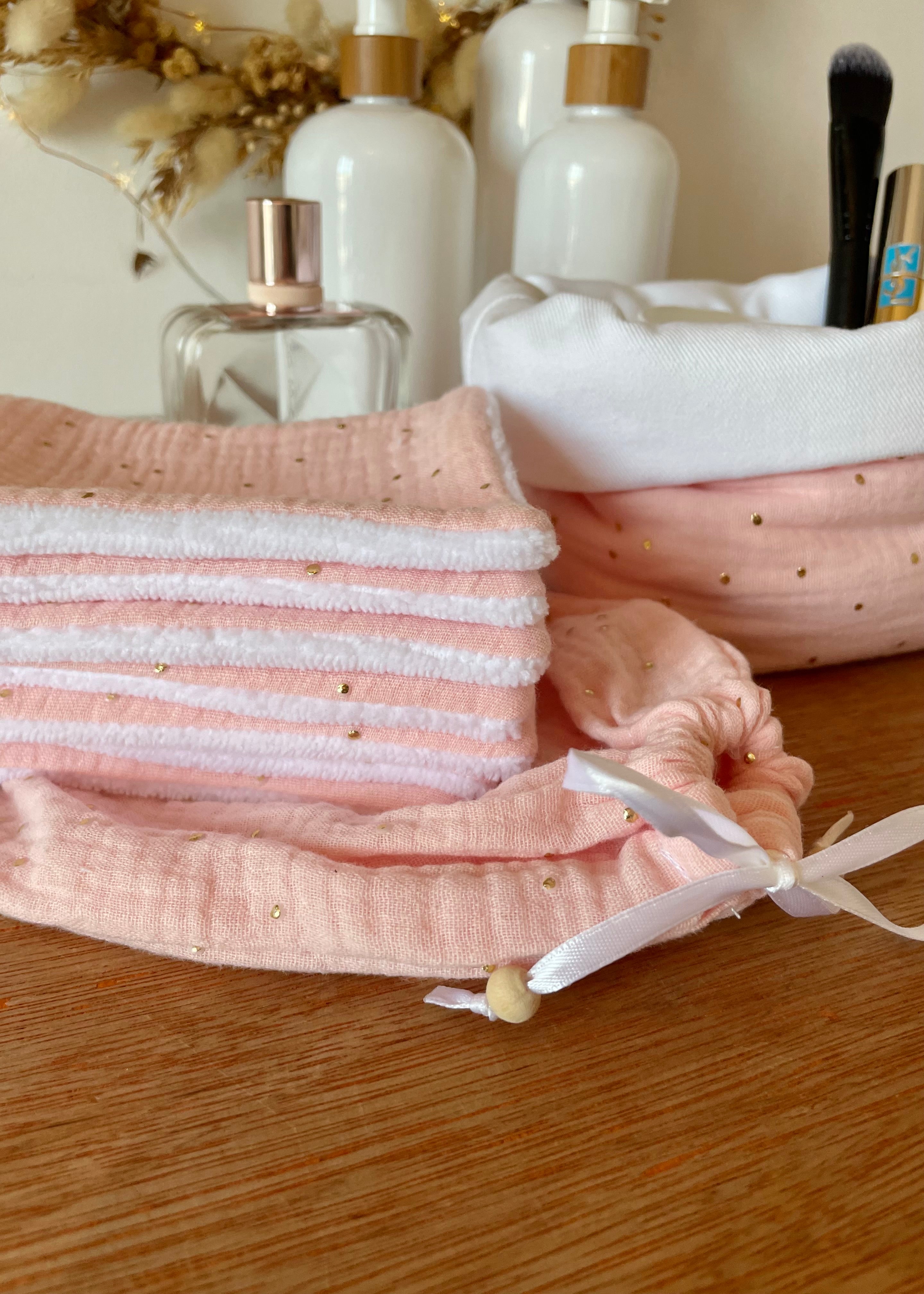 Lingettes démaquillantes rose ultra douce