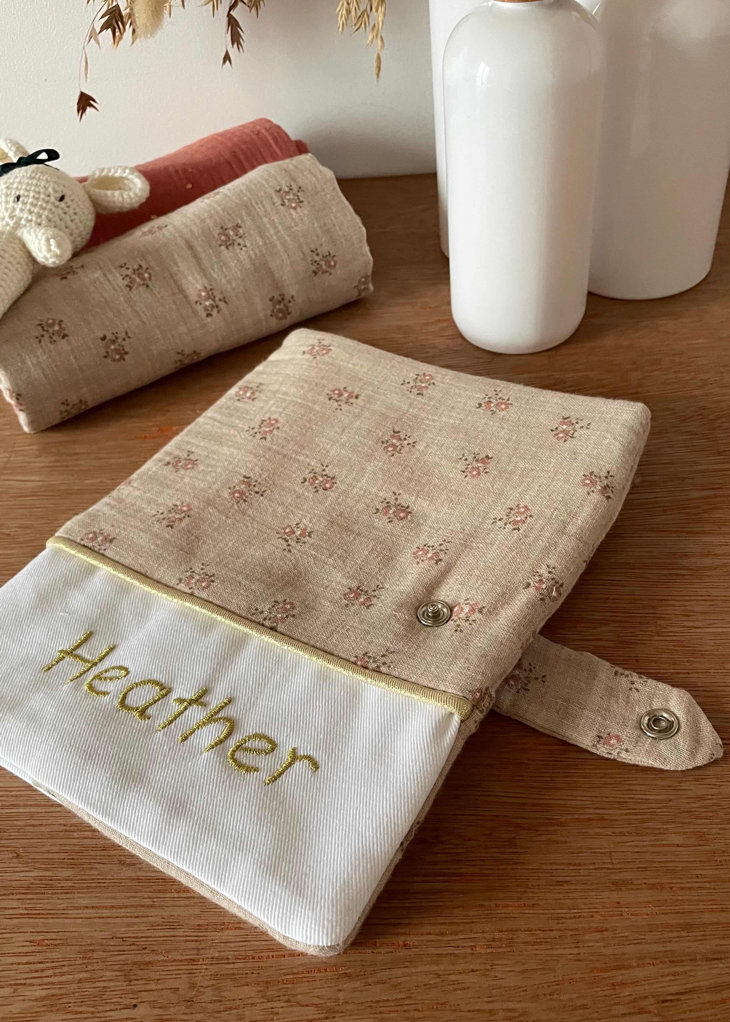 Protège carnet de santé tissu imprimés