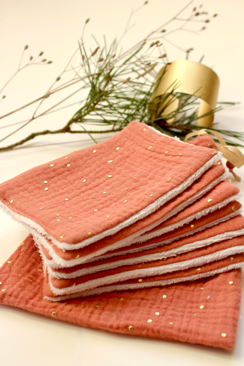 Terracotta pois dorés