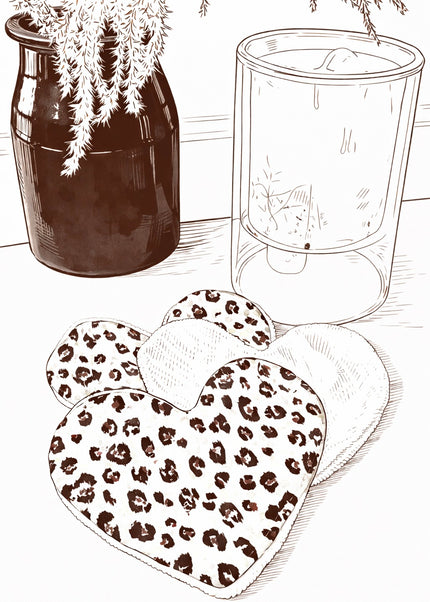Lingettes coeur à personnaliser