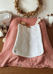 Housse de matelas à langer rose thé doré