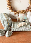 Trousse de toilette Vichy vert