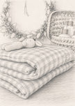 Couverture Vichy rose