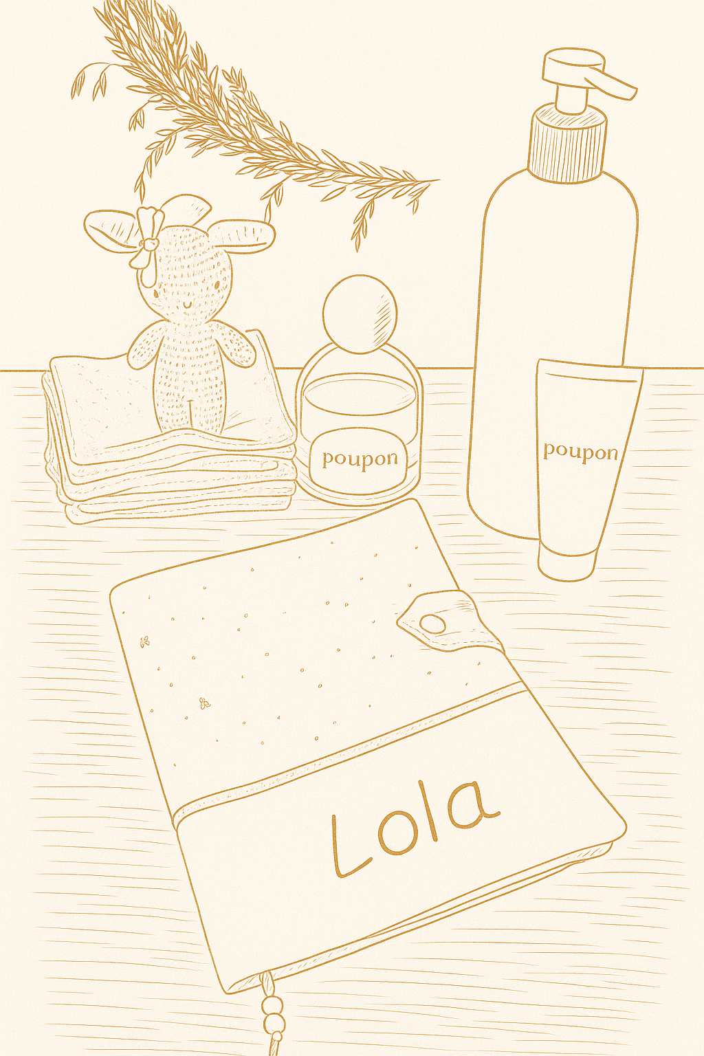 Protège carnet de santé Coeur d'Hiver