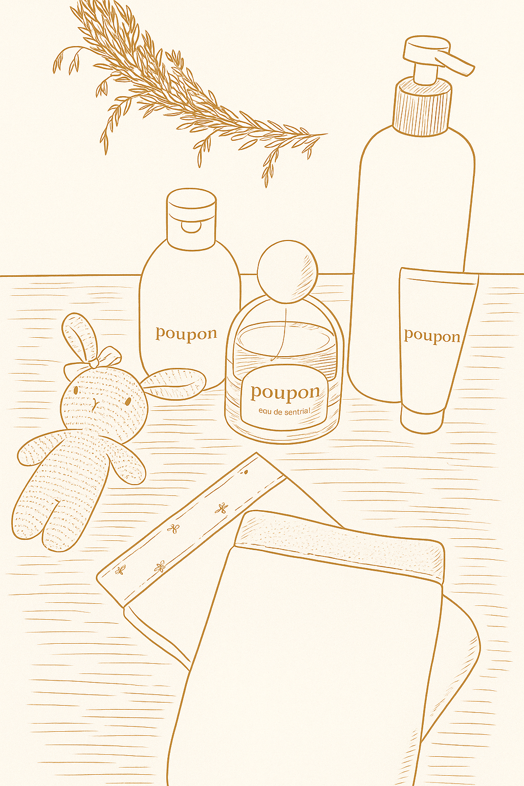 Lot de 2 gants de toilette Coeur d'Hiver