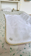 housse de matelas à langer motif feuille d'eucalyptus avec serviette amovible
