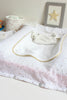 housse de matelas à langer avec boutons pressions couleur blanc