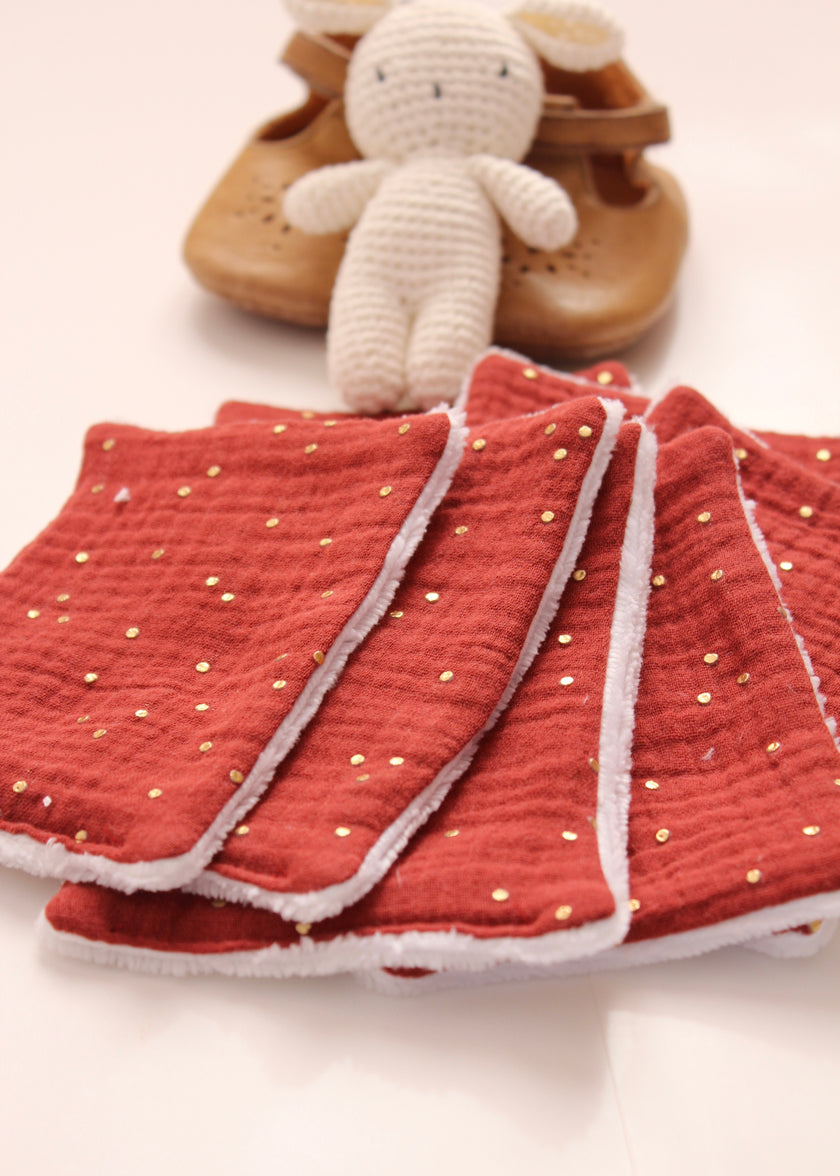 Lingettes lavables bébé Tomette