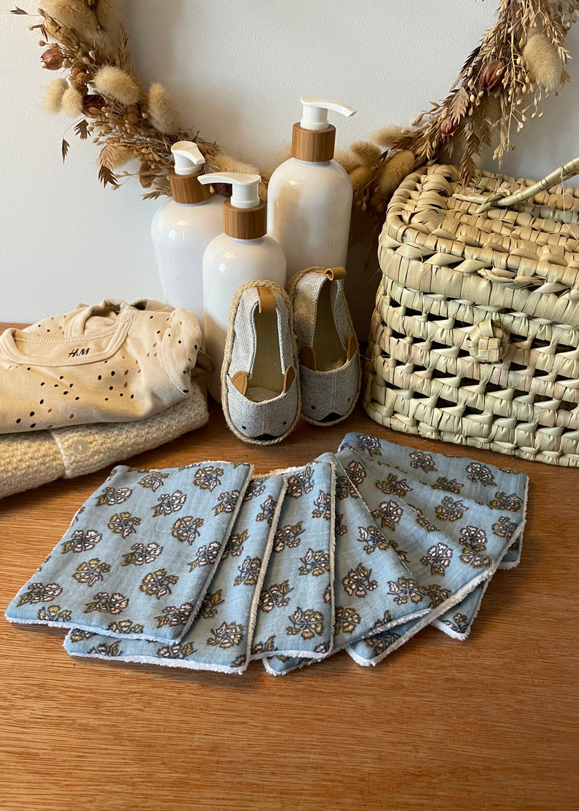 Lots de 7 lingettes Coeur d'Hiver