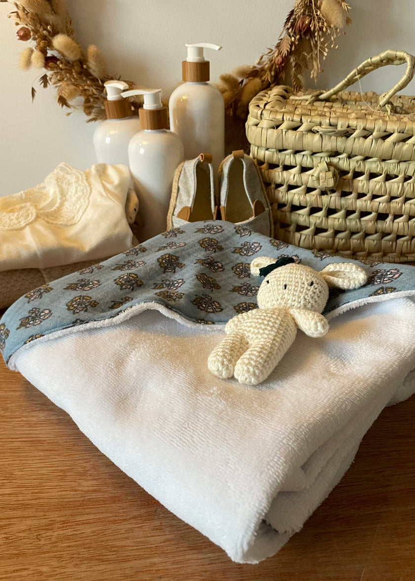 Serviette à capuche Coeur d'Hiver