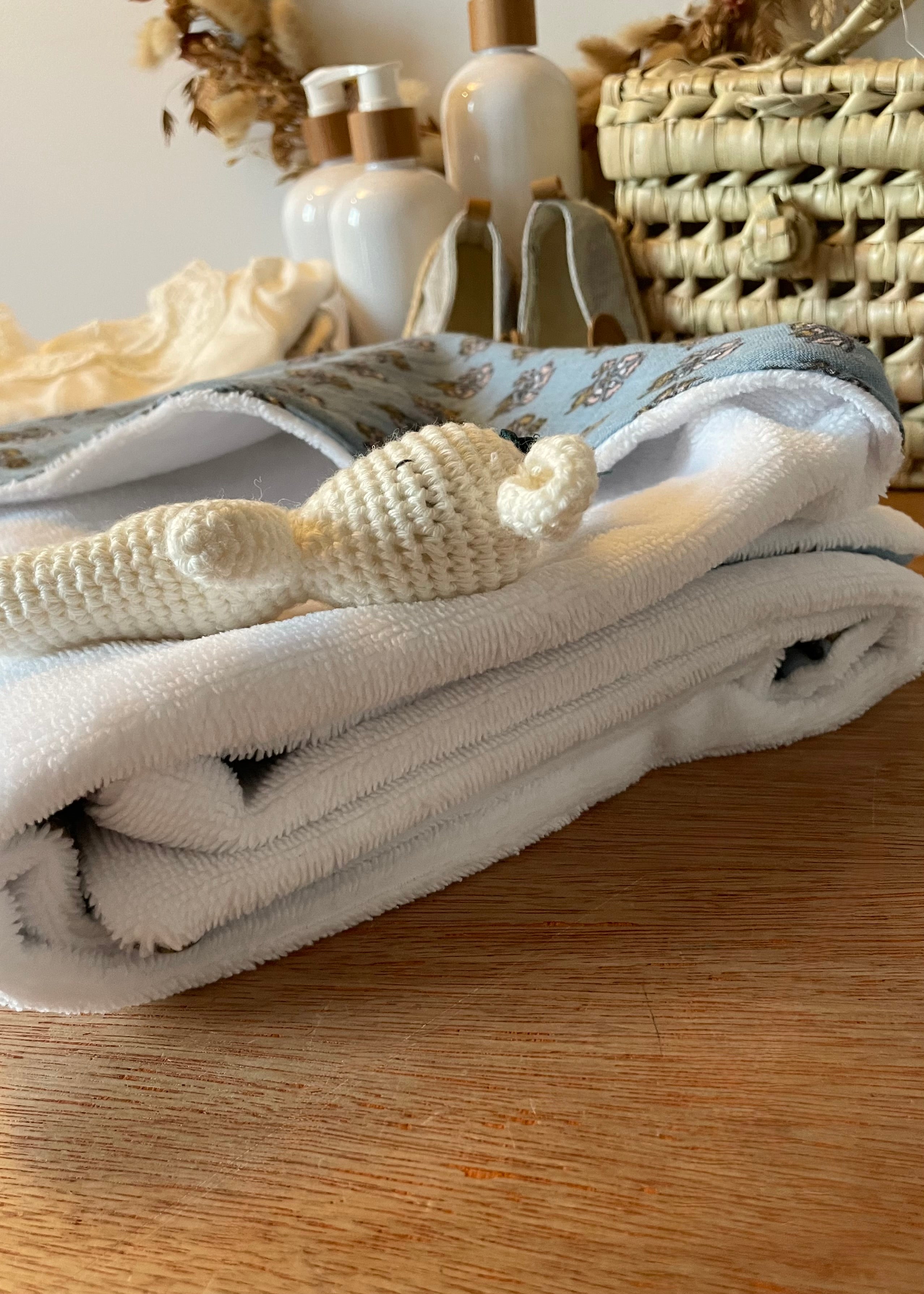 Serviette à capuche Coeur d'Hiver