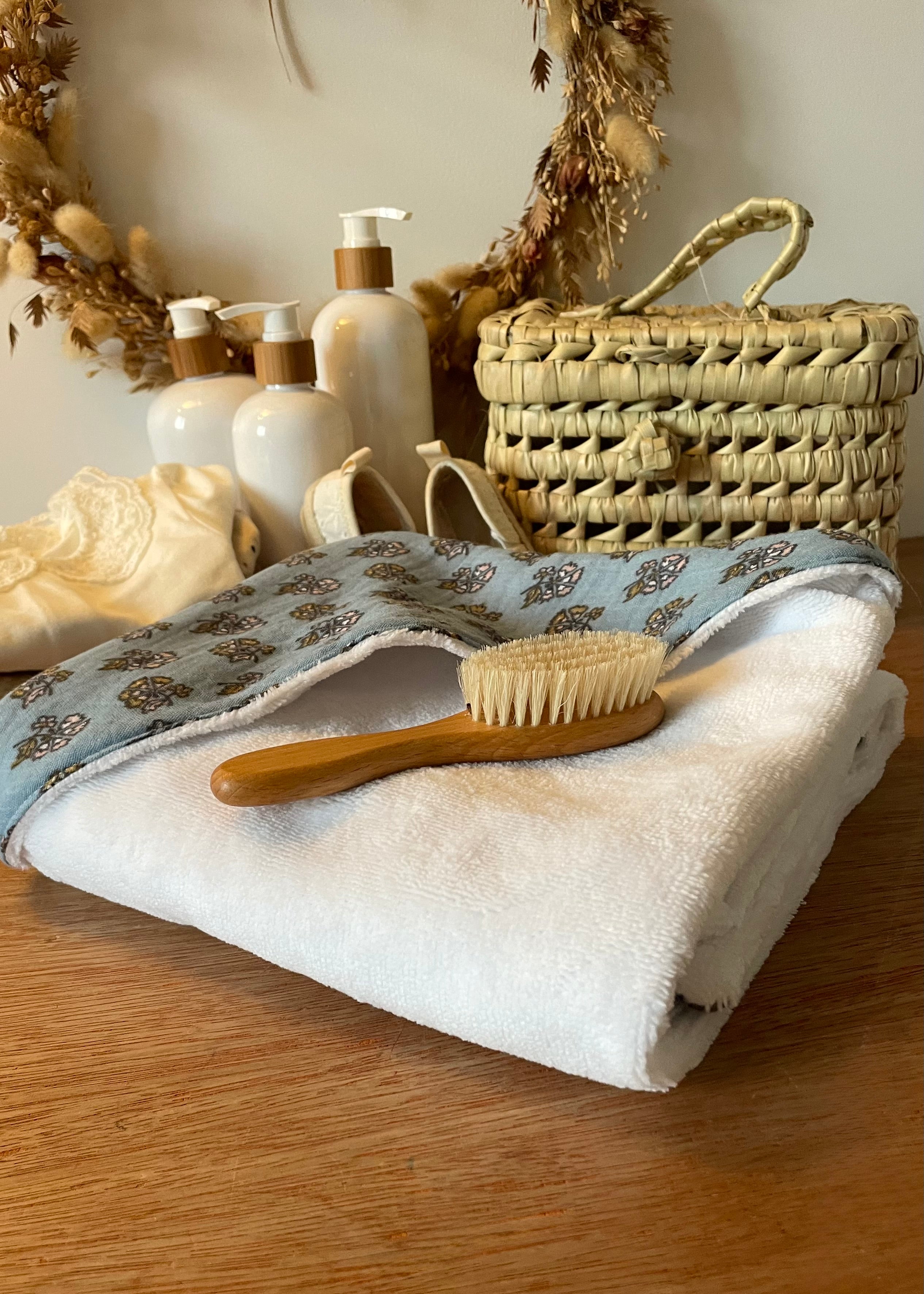 Serviette à capuche Coeur d'Hiver