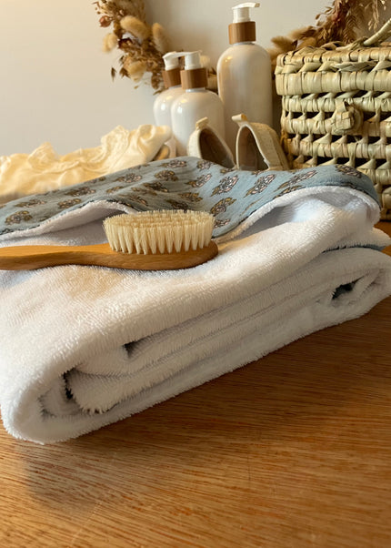 Serviette à capuche Coeur d'Hiver