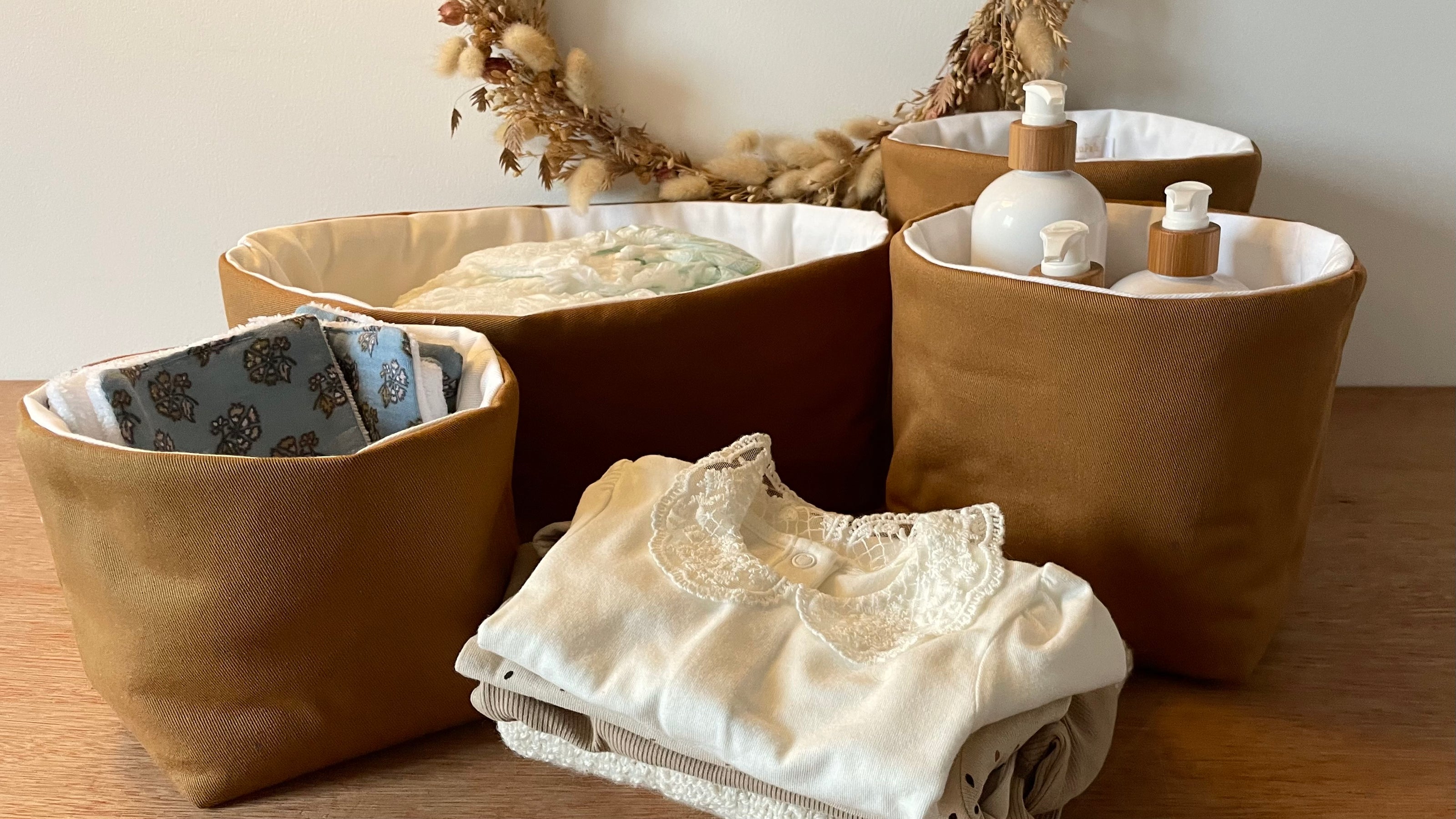 Paniers de rangement Coeur d'Hiver