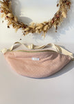 Sac banane en jersey pointelle rose