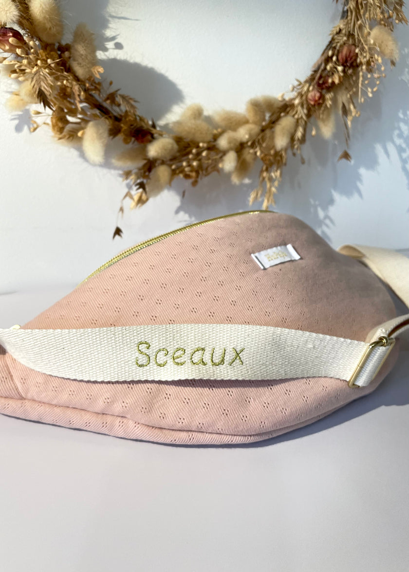 Sac banane léopard noir
