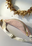 Sac banane en jersey pointelle rose
