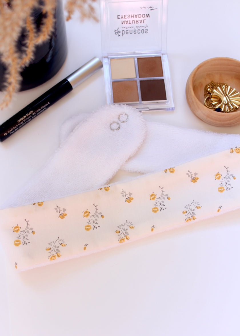 Bandeau de maquillage fleuri