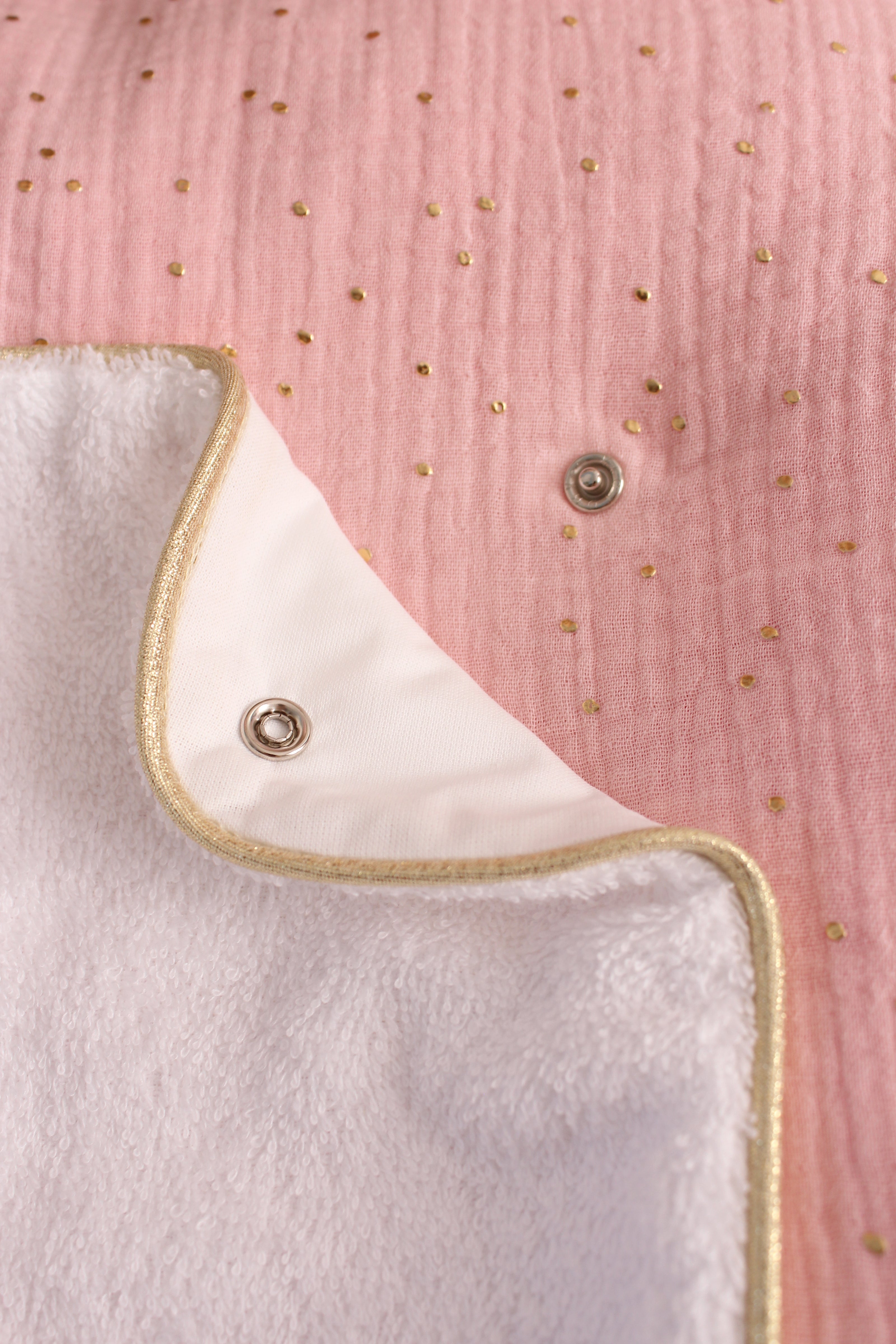 Housse de matelas à langer rose doré