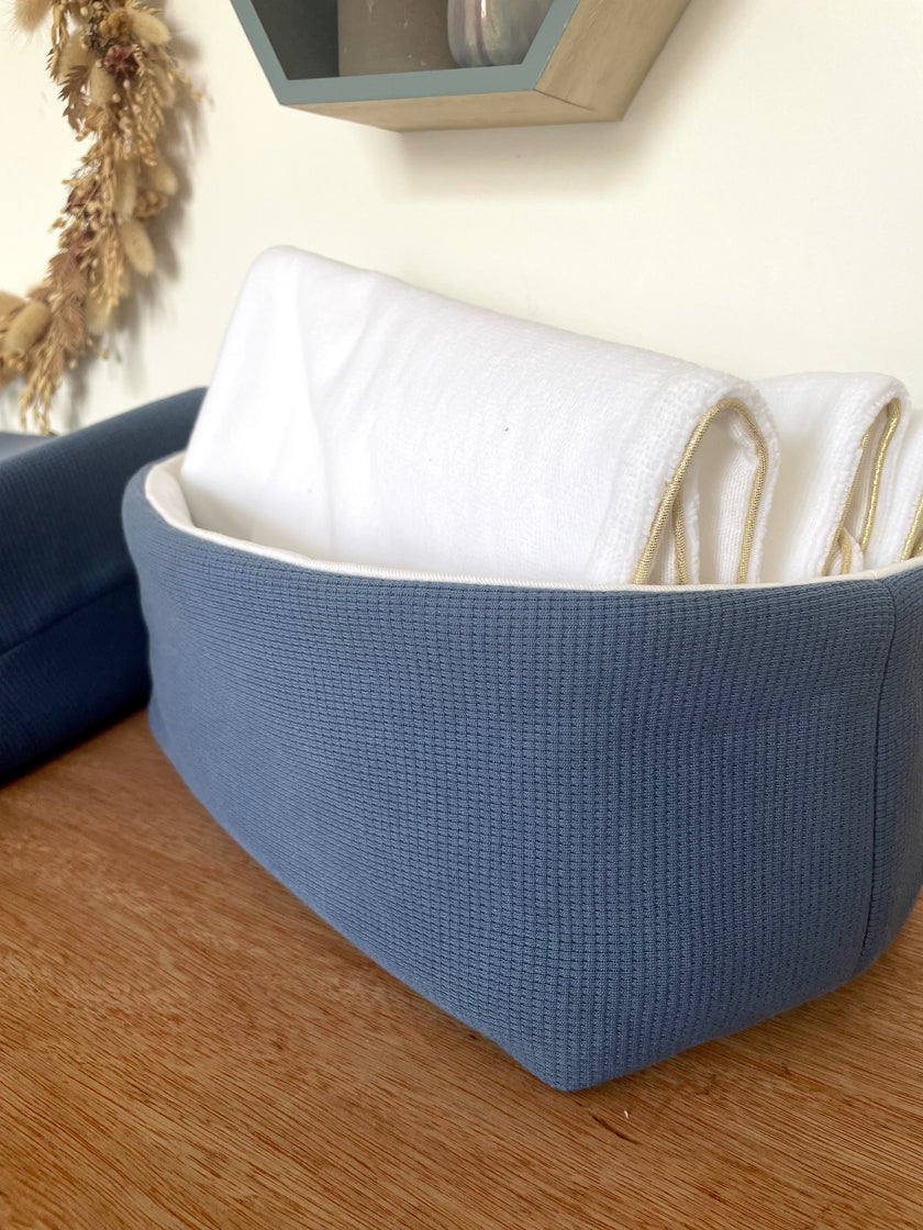 Panier Jersey bleu jeans