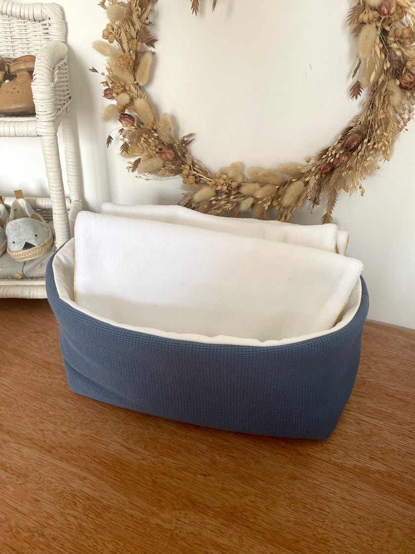 Panier Jersey bleu jeans