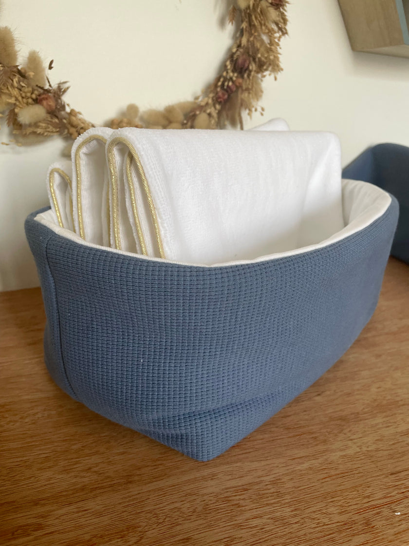 Panier Jersey bleu jeans