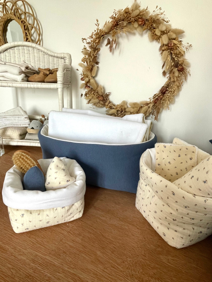 Panier Jersey bleu jeans