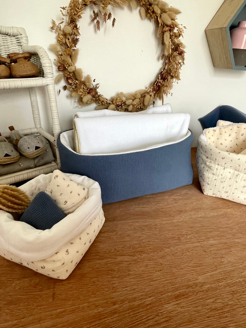 Panier Jersey bleu jeans