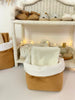 Panier de rangement camel doré