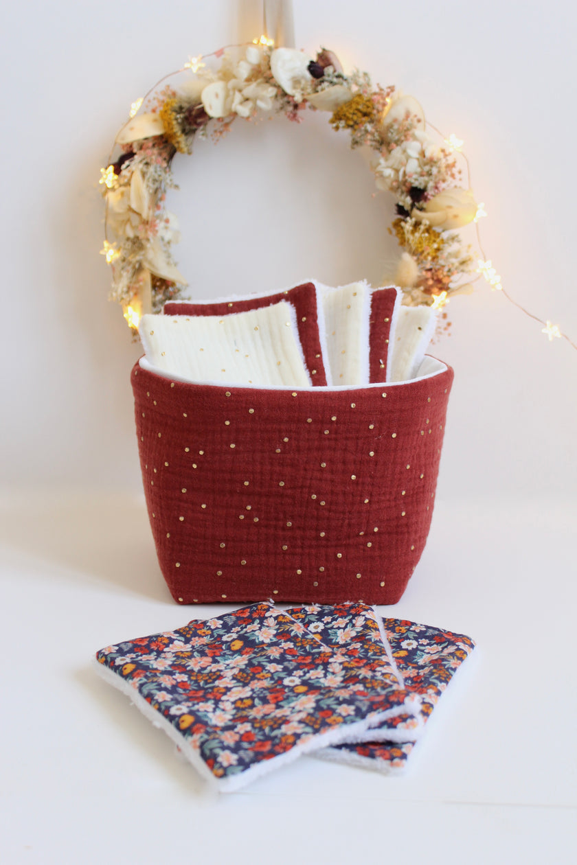 Panier en tissu tomette