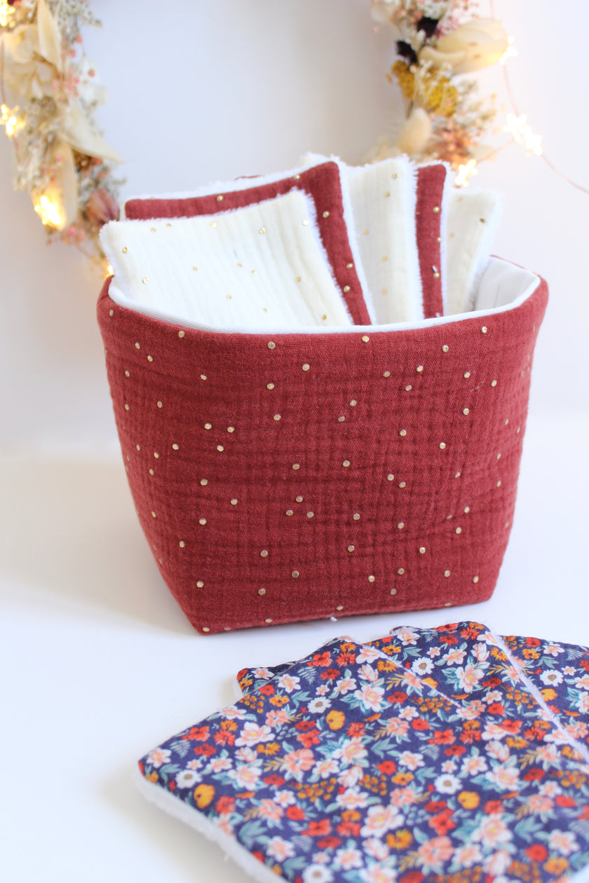 Panier en tissu tomette