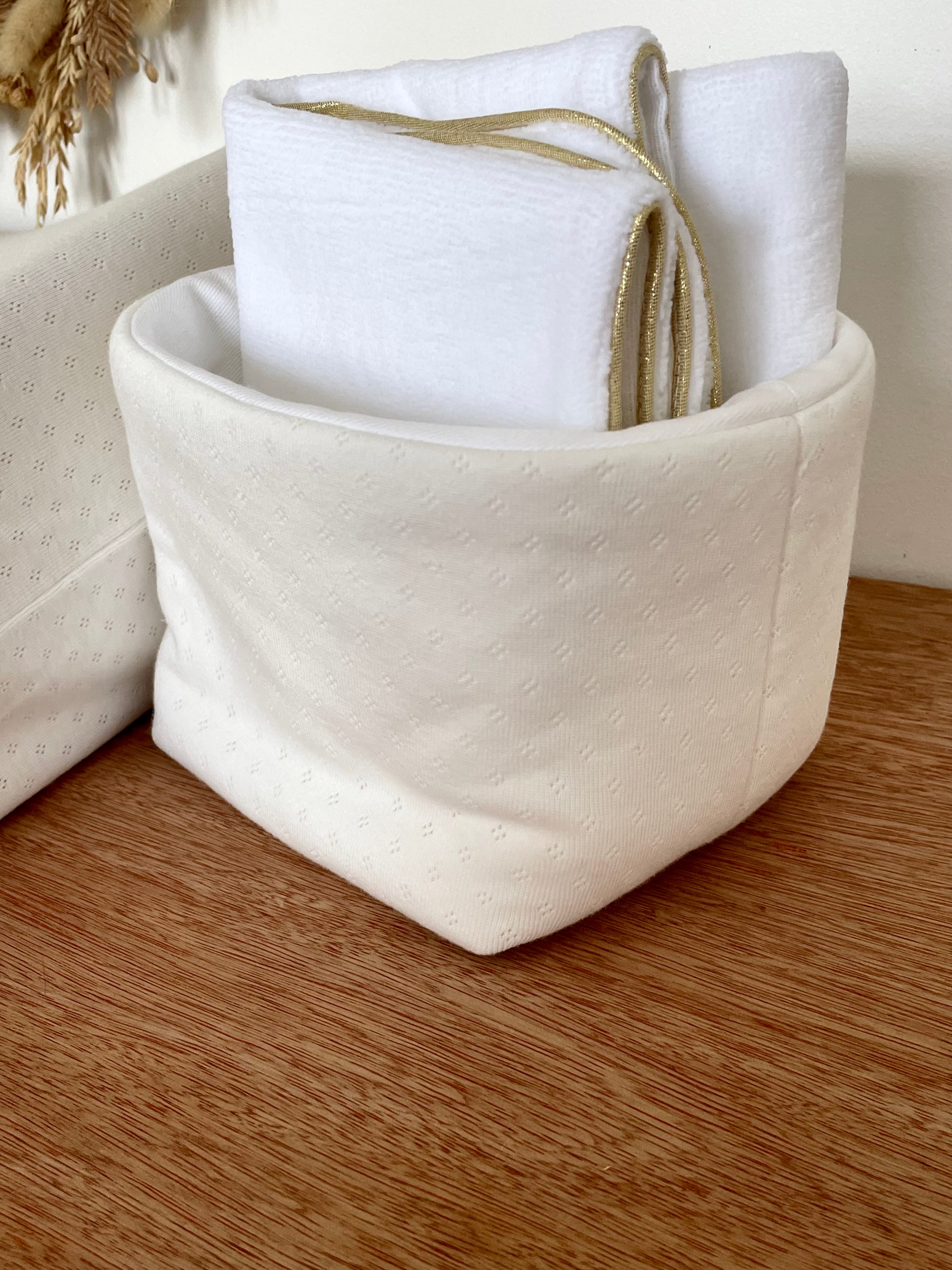 Panier Jersey blanc