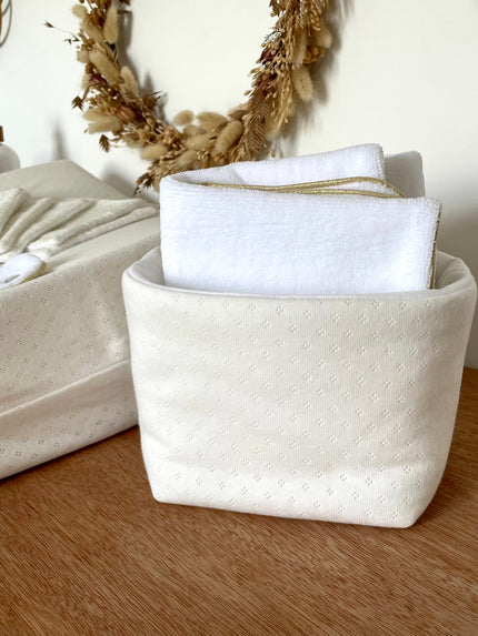 Panier Jersey blanc