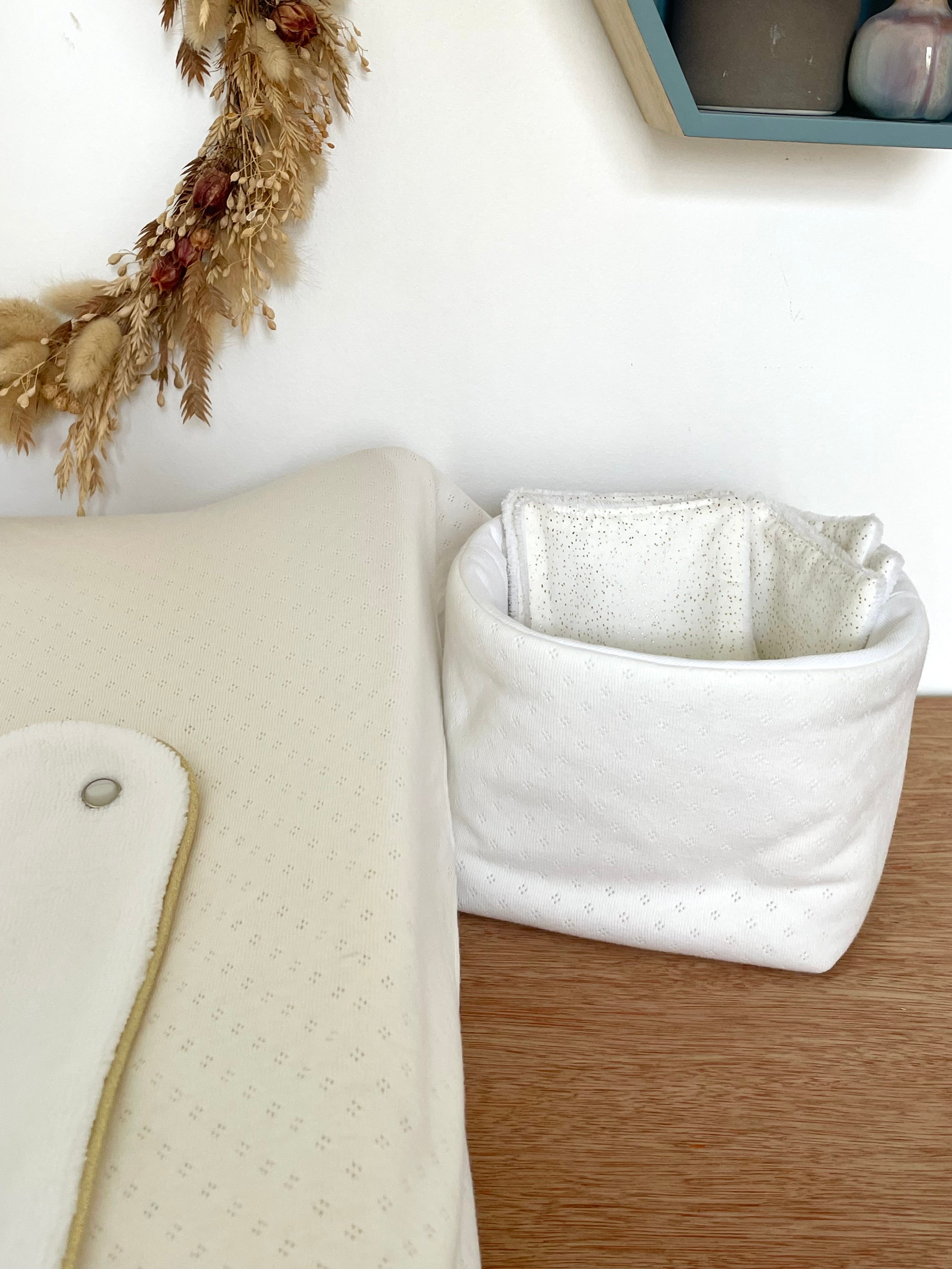 Panier Jersey blanc