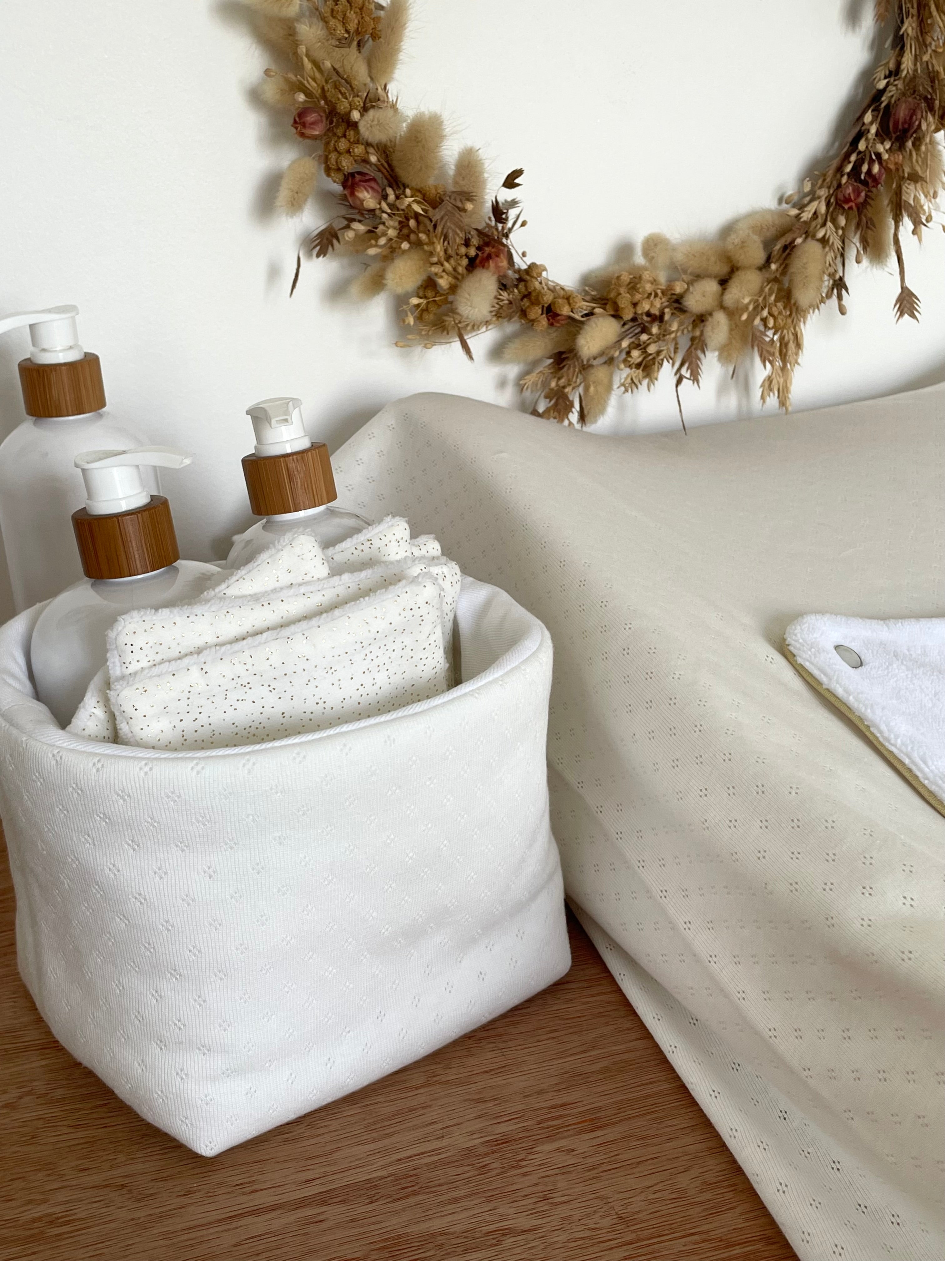 Panier Jersey blanc