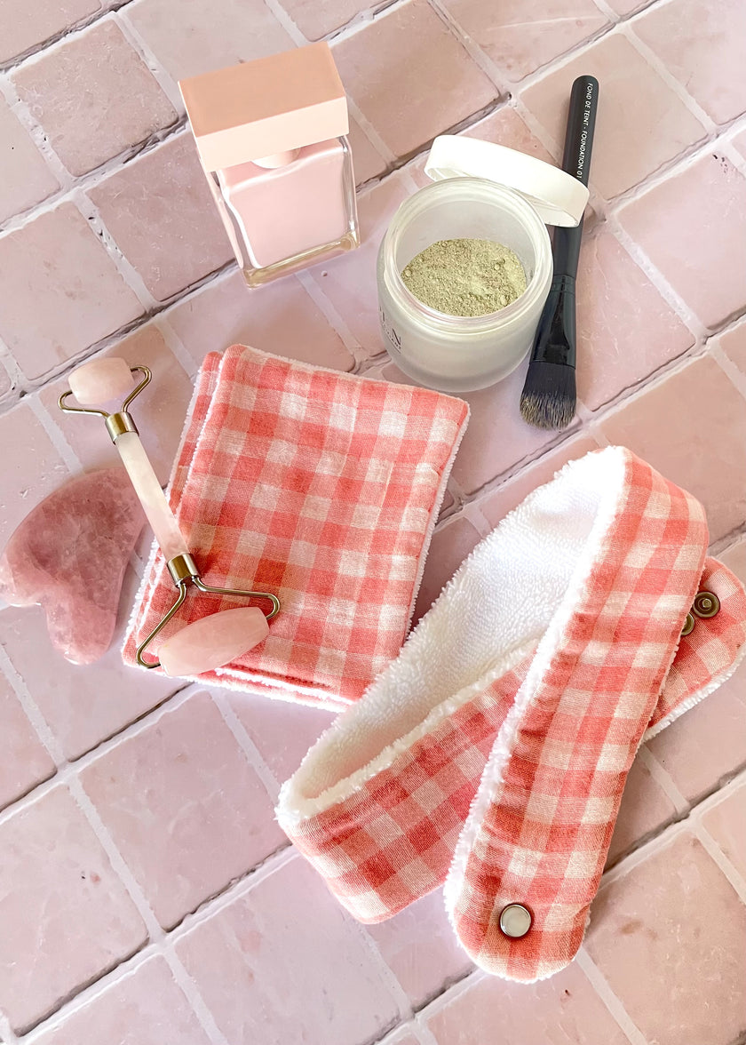 Bandeau maquillage vichy rouge