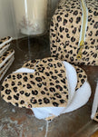Lingettes coeur Léopard - Lot de 3