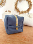 Trousse de toilette jersey bleu