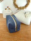 Trousse de toilette jersey bleu