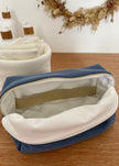 Trousse de toilette jersey bleu
