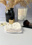 Lingettes coeur  double gaze coeurs dorés