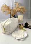 Lingettes coeur  double gaze coeurs dorés