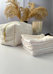 7 Lingettes démaquillantes coeurs or