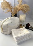 7 Lingettes démaquillantes coeurs or