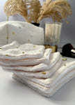 7 Lingettes démaquillantes coeurs or