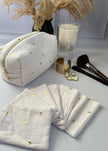 7 Lingettes démaquillantes coeurs or