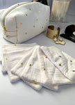 7 Lingettes démaquillantes coeurs or