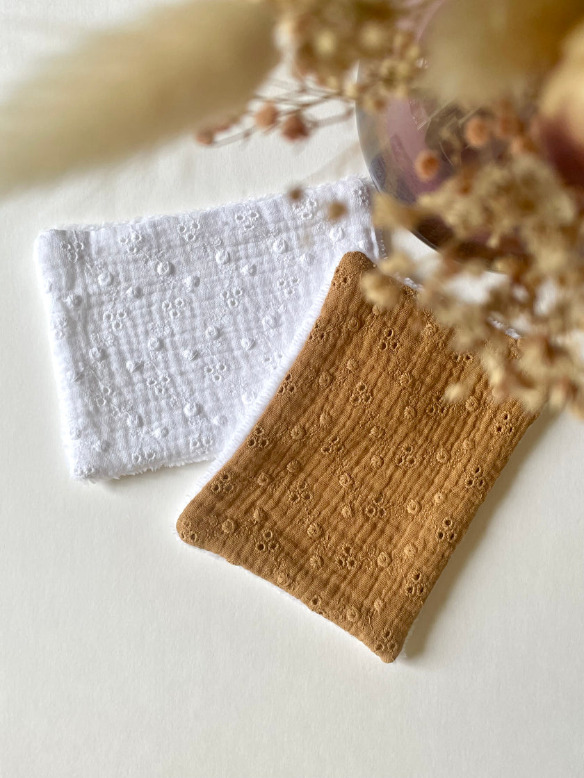 7 Lingettes lavables - Autres couleurs