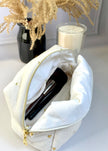 Trousse de toilette femme coeurs or